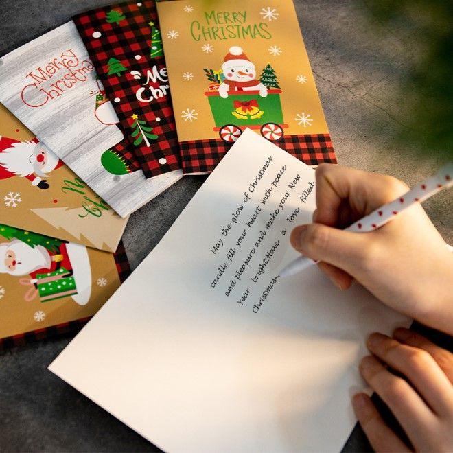 Produktbild MU Classic Weihnachtskarte 6er Set Festive Plaid Wonderland Series (6 Stk.)