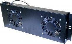 Actual product image Exertis Connect Horizontal 48.30cm (19") ventilation unit, 2 fans, thermostat