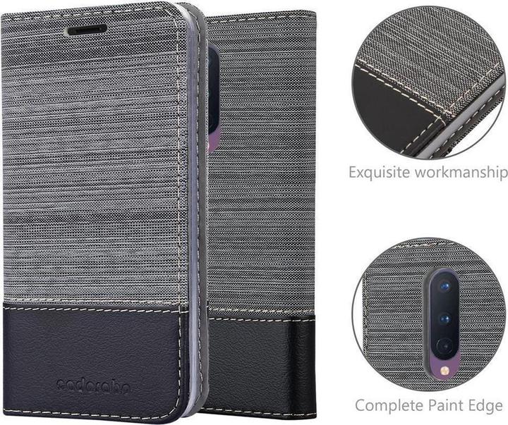 Produktbild Cadorabo Book Jeans Optik Cover (Oneplus 8)