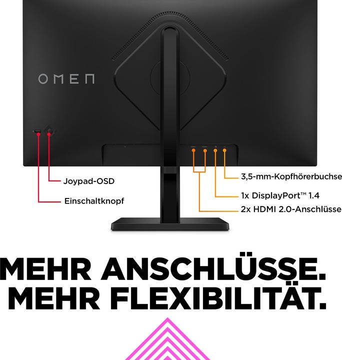 Image du produit HP OMEN/27/27"/IPS/FHD/165Hz/1ms/Black/2R (1920 x 1080 pixels, 27")