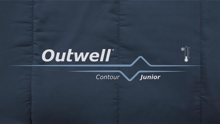 Produktbild Outwell Schlafsack Contour Junior Polyester, Dunkelblau (170 cm)