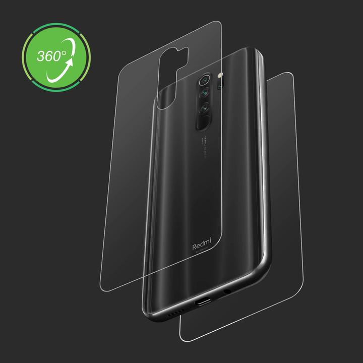 Produktbild Avizar 360° Rundumschutzfolie, Vorder- und Rückseite (1 Stück, Xiaomi Redmi Note 8 Pro)