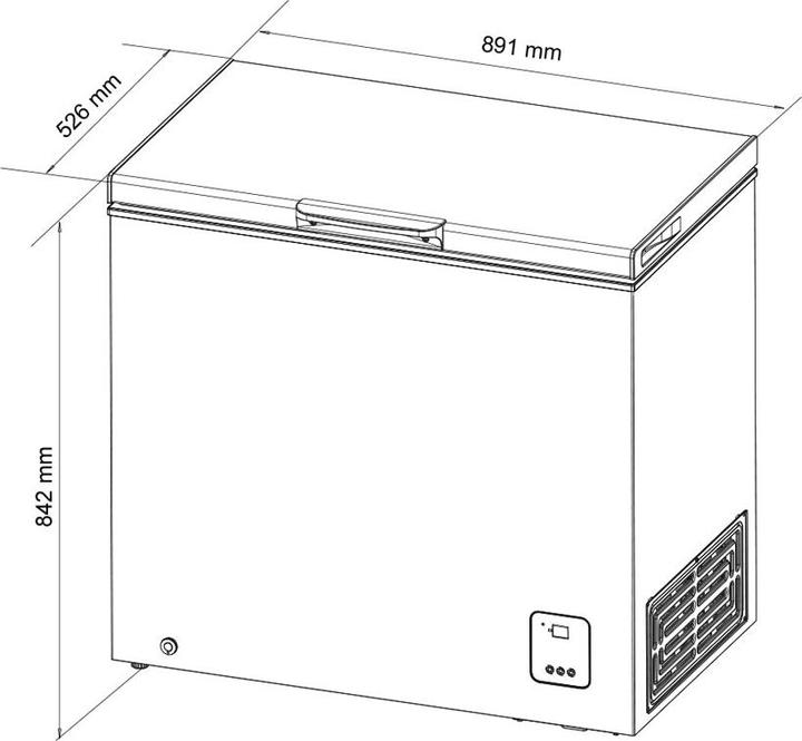 Produktbild Kibernetik Gefriertruhe (Freistehend, 198 l)