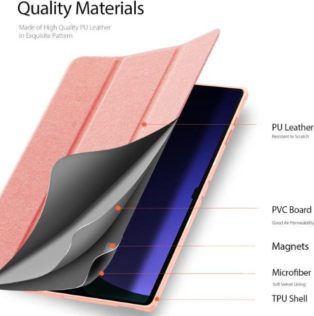 Produktbild Dux Ducis Domo Series Leder Bookcover Hülle (Galaxy Tab S10 Ultra, Galaxy Tab S9 Ultra, Galaxy Tab S8 Ultra)