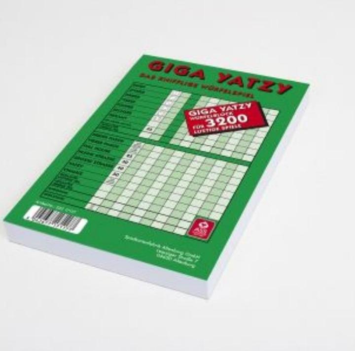 Produktbild ASS Altenburg 22517117 - Giga Yatzy Block (Deutsch)