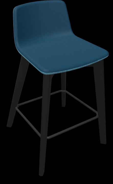 Blue, light blue melange, Black, Ash stained black