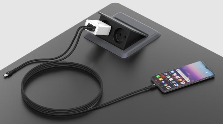 Produktbild Krux Kabel USB Typ A / USB Typ C LED QC 3.0 1 2 m (1.20 m)