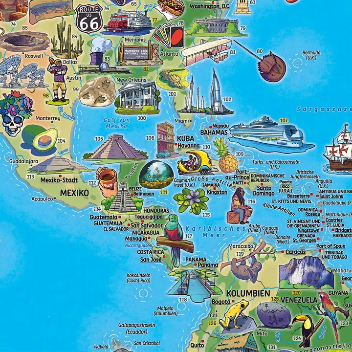 Immagine prodotto Mappa del mondo per bambini, 1:20.000.000, piegata, freytag & berndt