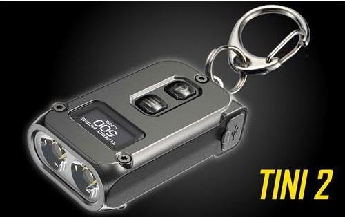 Actual product image Nitecore TINI 2 - 500 lumen, grey (4.70 cm, 500 lm)