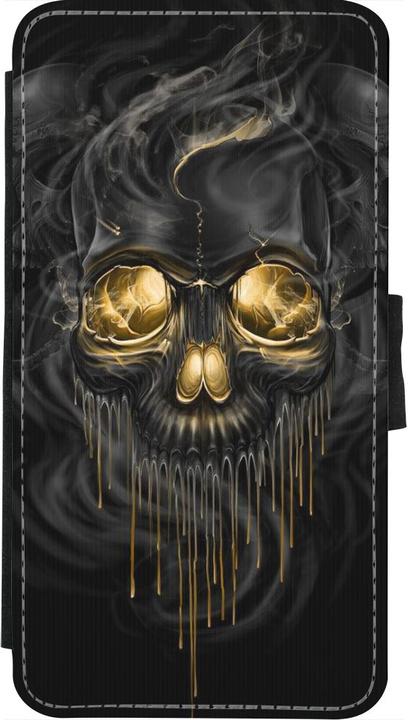 Produktbild PhoneLook Hülle Wallet schwarz Skull 02 (Apple iPhone X)