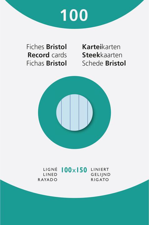 Produktbild Exacompta Karteikarten (100 x 150 mm, 205 g/m², 100 x)