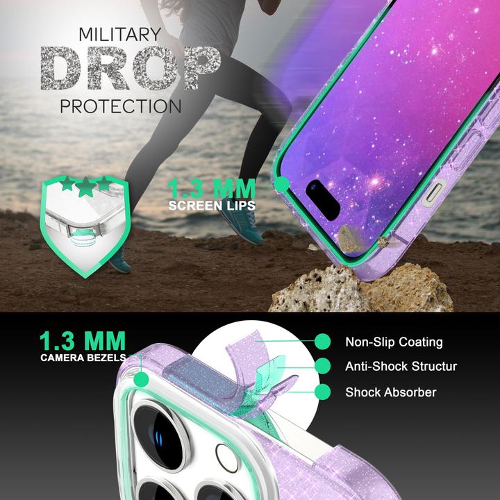 Immagine prodotto Nalia Copertina glitterata (Apple iPhone 14 Pro)