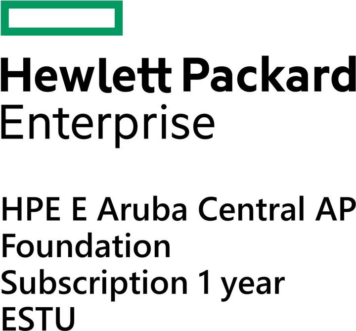 Produktbild HPE E Aruba Central AP, Foundation Subscription, 1 year, E-STU (1 Geräte, 12 Monate)