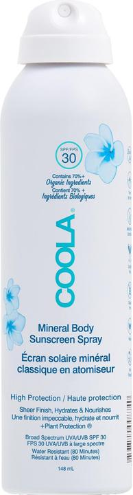 Coola Suncare Mineral Body Organic Sunscreen Spray - Fragrance Free (Sonnenspray, SPF 30, 148 ml)