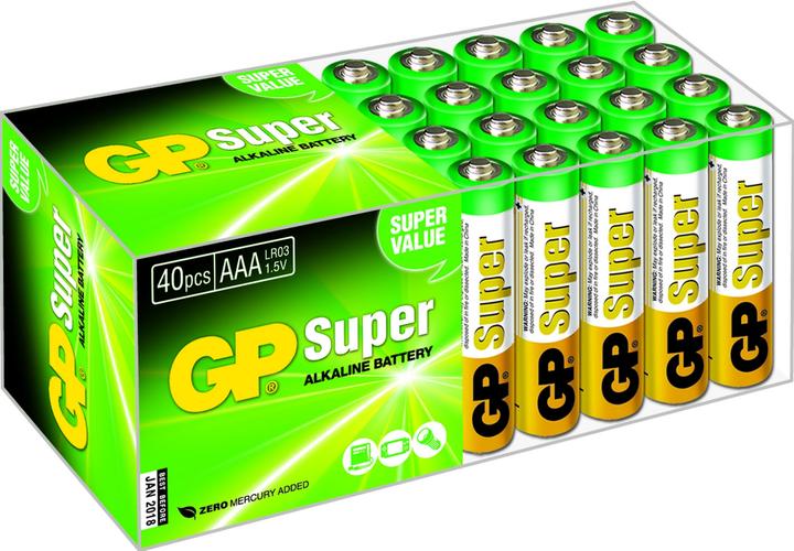 GP Batteries Super Alkaline (40 Stk., AAA)