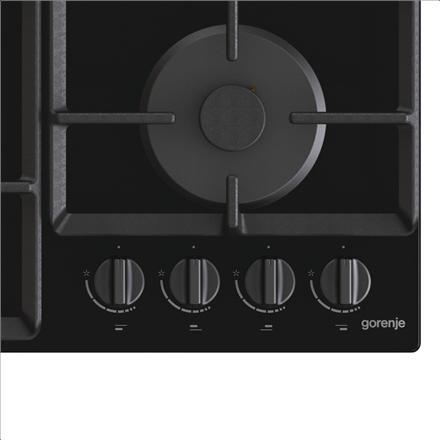 Image du produit Gorenje Hob GTW641EB Gas on glass, Number of burners/cooking zones 4, Mechanical, Juodas