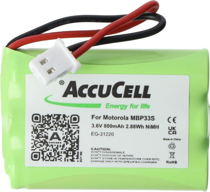 Produktbild AccuCell Akku Motorola MBP33S