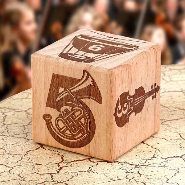 Produktbild keepdrum Musikwürfel Klassik Geschenkidee 8cm