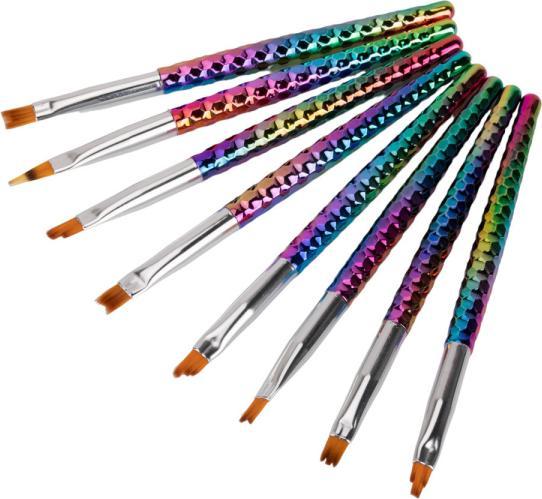 Immagine prodotto Nagellack24 Set di 8 pennelli professionali per gel