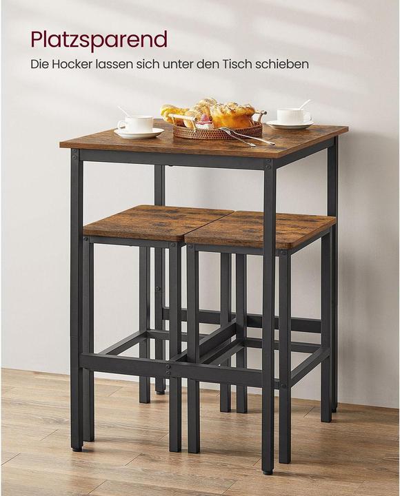 Image du produit Vasagle Ensemble de tables de bar (60 x 90 x 60 cm)