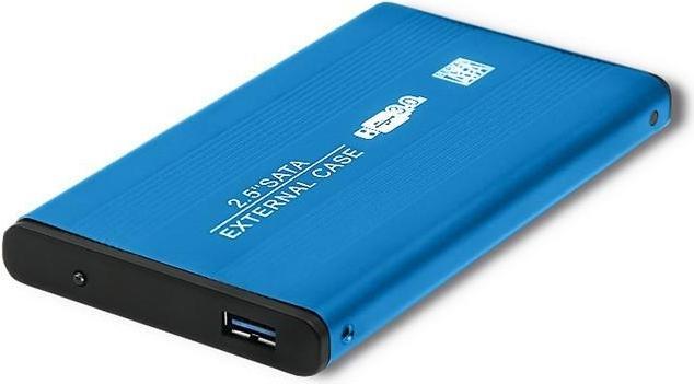 Produktbild Qoltec External Hard Drive Case HDD/SSD 2.5" SATA3 USB 3.0 Mėlyna (0.42 m, USB)