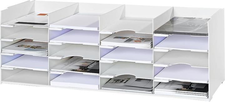 Actual product image Paperflow Sorting station, white, 20 compartments for 240 x 320 mm formats, W 897 x D 304 x H 313 mm (240 x 320 mm)
