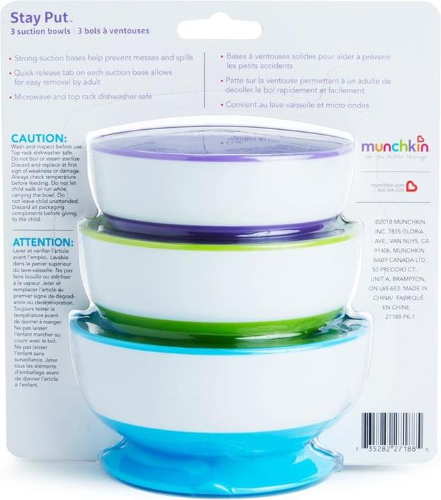Immagine prodotto Munchkin Ciotole con ventosa (3 x)
