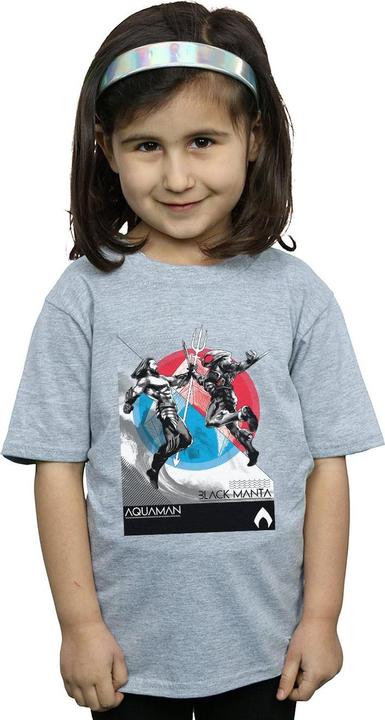 Image du produit - T-shirt AQUAMAN VS BLACK MANTA - Fille (128)