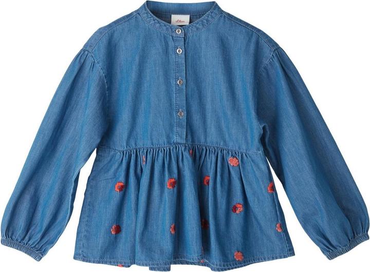 S.Oliver Jeansbluse mit Volants