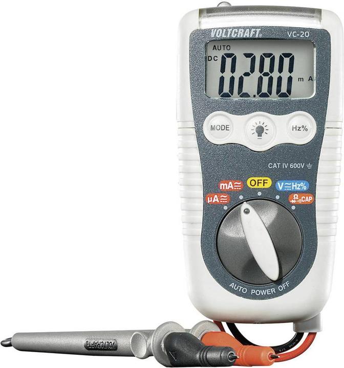 Image du produit Voltcraft Multimètre portable numérique VC-20 (CAT IV 600V)