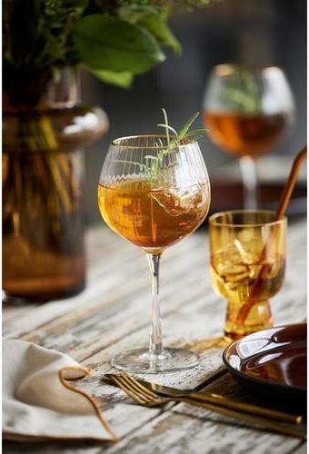 Produktbild Lyngby 65 cl - Glas - Klar/guldkant (6.50 dl, 4 x, Gin Gläser)
