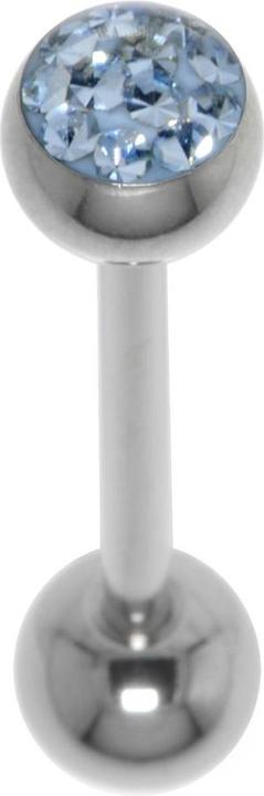 Actual product image Bijouteria Tongue piercing (Crystal, Surgical steel 316L, Epoxy resin)