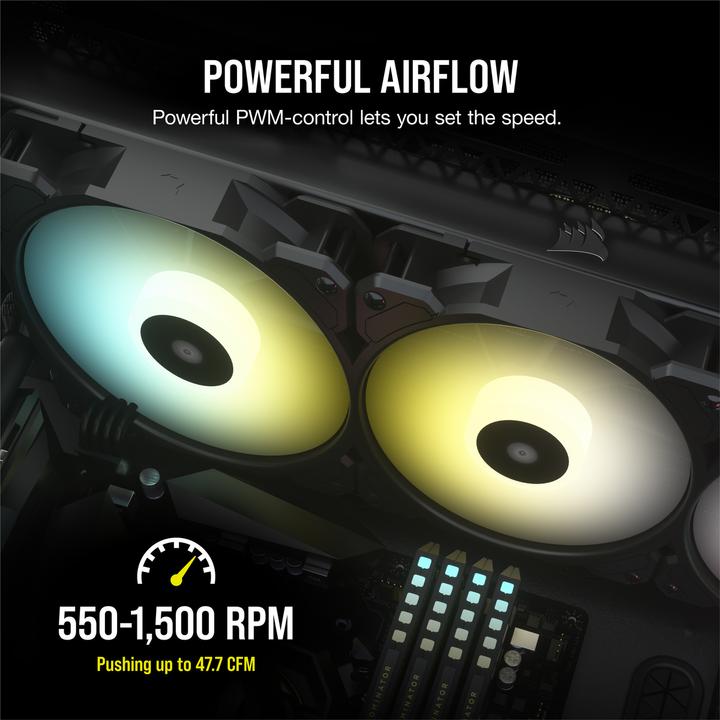 Actual product image Corsair SP120 RGB Elite (120 mm, 3 x)