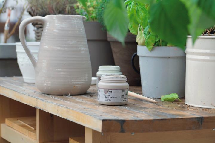 Actual product image Kreul Chalky paint, Cream Cashmere, 150 ml (Beige, Cream, White, Silver, 150 ml)