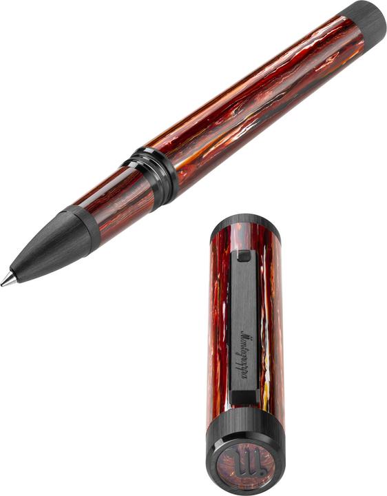 Image du produit Montegrappa Iszezric r4 mg Stylo à Bille, Zero Zodiak Scorpio, Ultra Noir (Noir, Red)