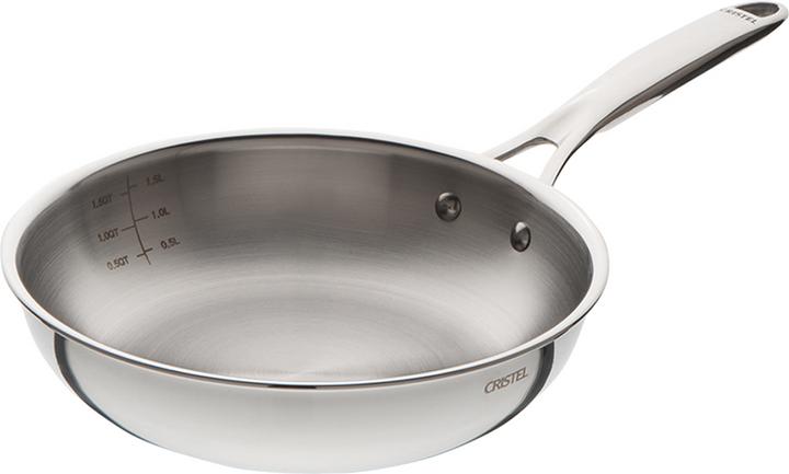 Image du produit Cristel Poêle à frire Castel'Pro Fixe, 22 cm (22 cm, Poêle à frire, Acier inoxydable)