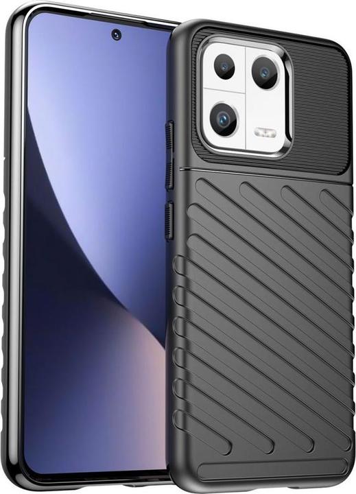 Actual product image Hurtel Thunder Case case for Xiaomi 13 silicone armor case black (Xiaomi 13)