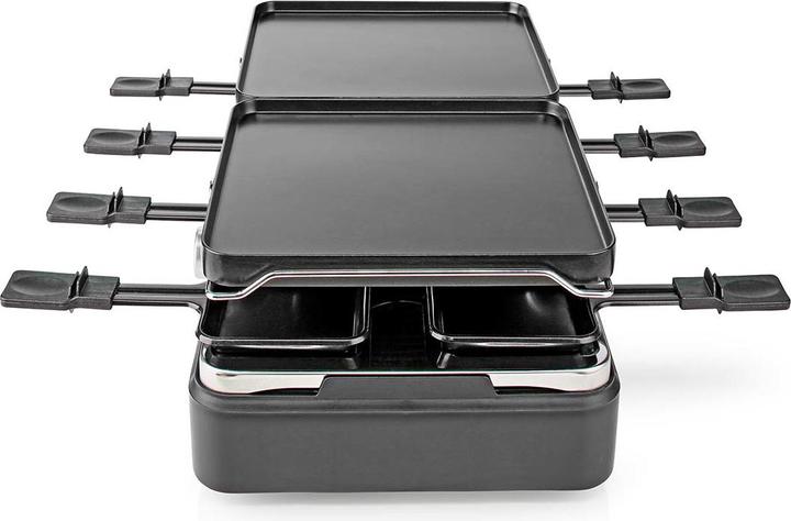 Produktbild Nedis Gourmet/Raclette Grill/Stone 8 Persons Spatula Temperature setting Non stick coating Rectangl