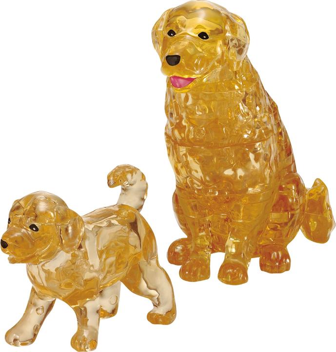 Actual product image HCM Kinzel Pz. 3D Crystal Golden Retriever Pair 44T (44 pieces)