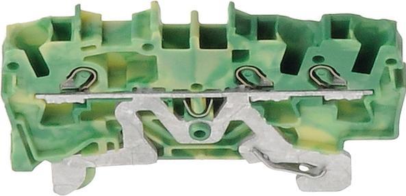 Actual product image Wago DIN RAIL TERMINAL 3X2,5 MM2 GREEN/YELLOW