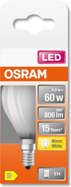 Actual product image Osram Star Classic P (E14, 5.50 W, 806 lm, 1 x, D)