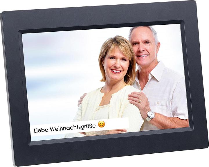 Immagine prodotto Somikon Cornice WLAN con touchscreen e caricamento di immagini in tutto il mondo (10.10", 1280 x 800 pixel)