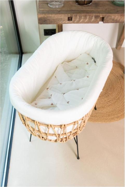 Image du produit Childhome Berceau en rotin avec pieds en métal