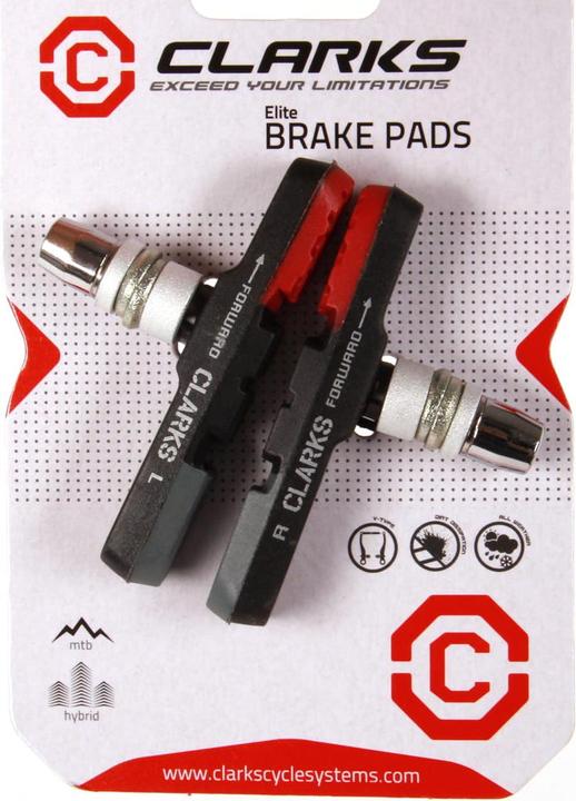 Produktbild Clarks Bremsen MTB-Hybrid Bremsbeläge Integral Block W-Triple Compound Insert Pads, grau (Kunststoff)