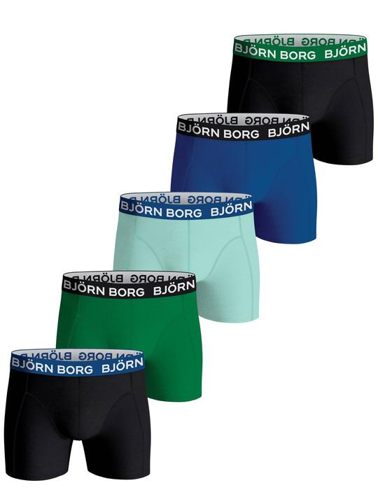 Björn Borg Boxershort Casual Figurbetont Essential Boxer (S, 5er Pack)