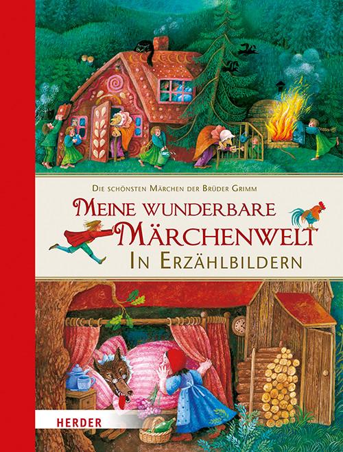 Immagine prodotto Meine wunderbare Märchenwelt in Erzählbildern (Tedesco, Giacobbe Grimm, William Grimm, 2016)