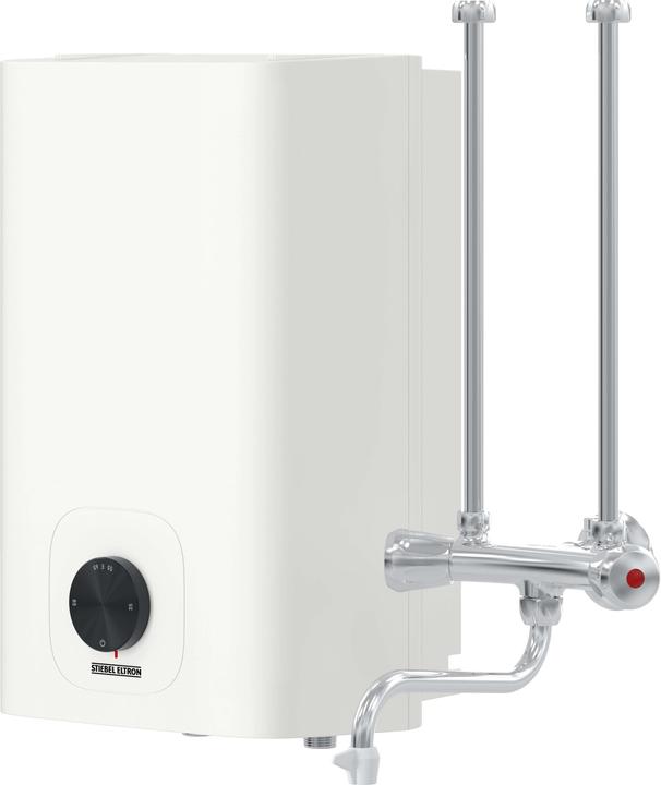 Stiebel Eltron OFP 5 Trend with two-handle wall fitting VL and plug, over-counter boiler 5 litres low pressure, 2