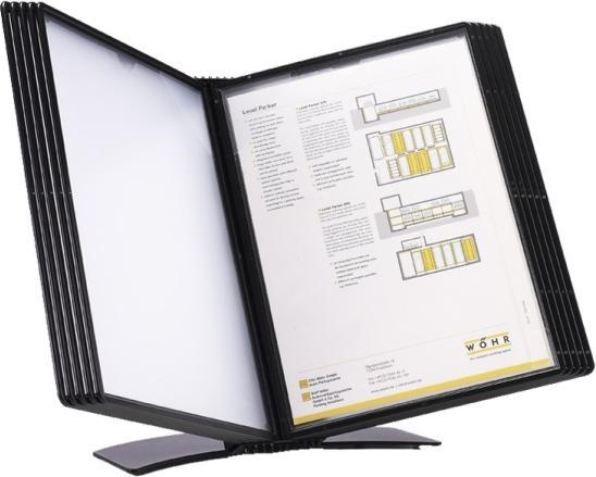 Actual product image B.N.T. Register system A5 Easymount t/10 lommer sort bordmodel (A5)