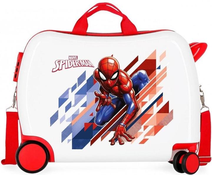 Disney Spiderman Rolling Koffer 4 Räder Weiss