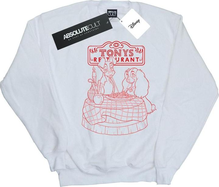 Actual product image Disney Womens/Ladies Lady And The Tramp That's Amore Sweatshirt (XL)